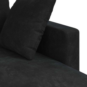 vidaXL Καναπές Μαύρο 178x134x80cm Βελούδο