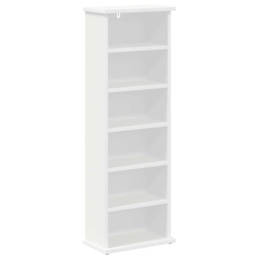 vidaXL Ντουλάπα CD Λευκό 32x17x92cm Επεξεργασμένο Ξύλο