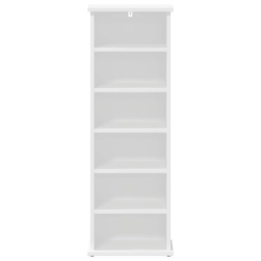 vidaXL Ντουλάπα CD Λευκό 32x17x92cm Επεξεργασμένο Ξύλο