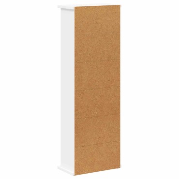 vidaXL Ντουλάπα CD Λευκό 32x17x92cm Επεξεργασμένο Ξύλο