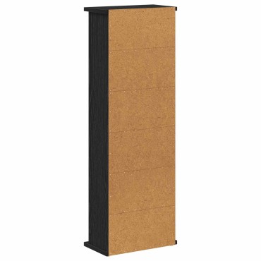 vidaXL Ντουλάπα CD Μαύρη Δρυς 60x17x92cm Επεξεργασμένο Ξύλο