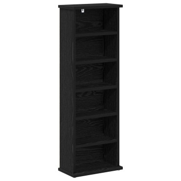 vidaXL Ντουλάπα CD 2 τεμ. Μαύρη Δρυς 60x17x92cm