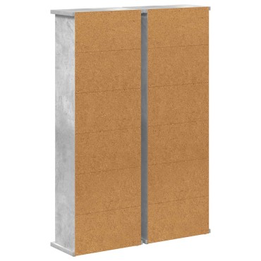 vidaXL Ντουλάπα CD 2 τεμ. Γκρι Σκυροδέματος 60x17x92cm