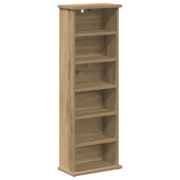 vidaXL Ντουλάπα CD Artisan Δρυς 60x17x92cm Επεξεργασμένο Ξύλο
