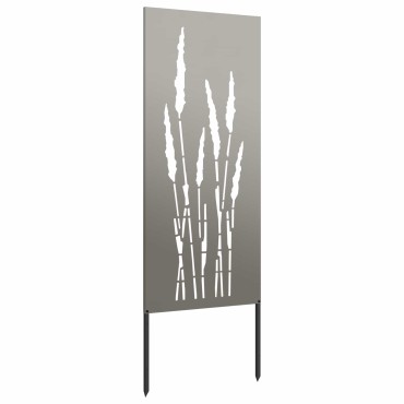 vidaXL Οθόνη Ιδιωτικότητας Κήπου Floral Σκ rusty 50 x 140 εκ