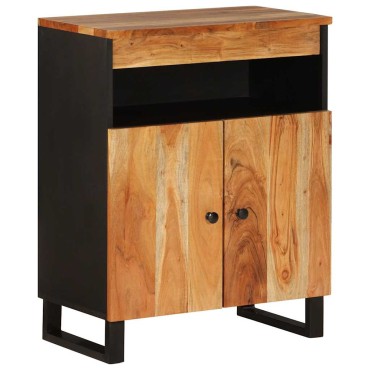 vidaXL Ντουλάπι με 2 Πόρτες 60x33x75cm από Μασίφ Ξύλο Ακακίας 1 τεμ.