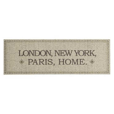 vidaXL Χαλί Κουζίνας Πλενόμενο Σχέδιο Capital Home 60x180 εκ. Βελούδο
