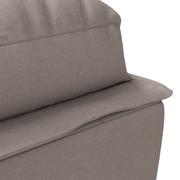 vidaXL Ανάκλιντρο Taupe Υφασμάτινο με Μαξιλάρια 133,5x56x74cm 1 τεμ.