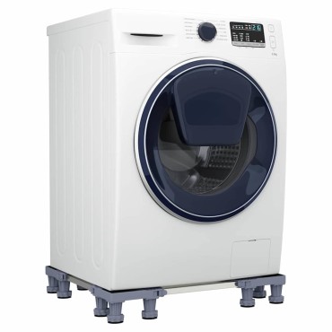 vidaXL Βάση πλυντηρίου ρούχων Γκρι 67 x 67 x 12 εκ Ανοξείδωτο ατσάλι