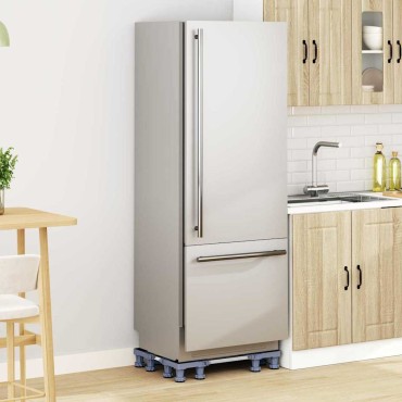 vidaXL Βάση πλυντηρίου ρούχων Γκρι 67 x 67 x 12 εκ Ανοξείδωτο ατσάλι