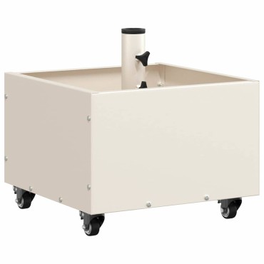 vidaXL Βάση ομπρέλας 11.75 kg Λευκό Ατσάλι τετράγωνο