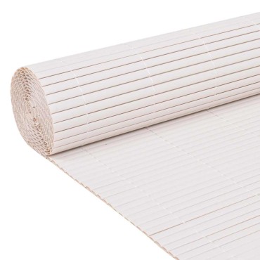 vidaXL Φράχτης Κήπου Λευκό 150x500cm PVC