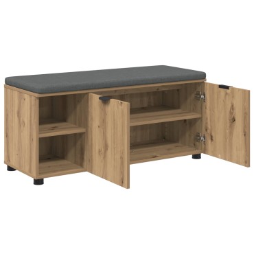 vidaXL Παγκάκι Χαλωρίου Τεχνίτικη Δρυς 100x38x46 εκ 1 τεμ.