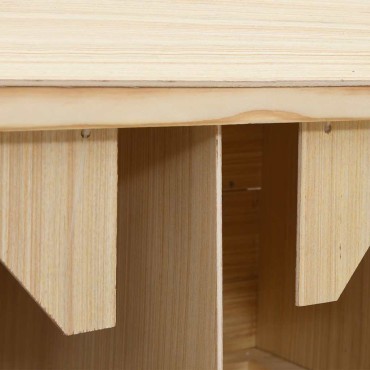 vidaXL Φωλιά για Κότες με 5 Θέσεις 117x33x54 εκ. από Μασίφ Ξύλο Πεύκου