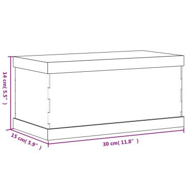 vidaXL Κουτί Βιτρίνα Διάφανο 30 x 15 x 14 εκ. Ακρυλικό