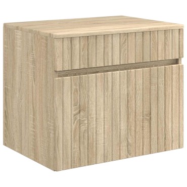 vidaXL Σετ Ντουλαπιών Μπάνιου 3 τεμ. Sonoma Δρυς 49x44,5x65 εκ