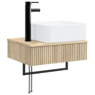 vidaXL Σετ Επίπλων Μπάνιου 5 τεμ. Sonoma Δρυς 33x34,5x100 εκ