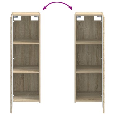 vidaXL Σετ Επίπλων Μπάνιου 5 τεμ. Sonoma Δρυς 33x34,5x100 εκ