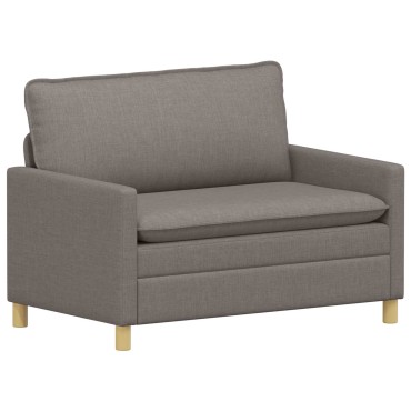 vidaXL Σετ Καναπέ 2 τεμ. Taupe Ύφασμα 126x81x87,5cm  Διθέσιος