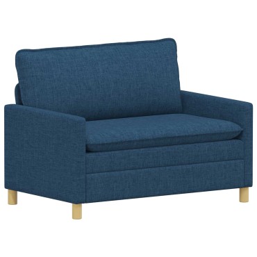 vidaXL Σετ Καναπέ 2 τεμ. Μπλε Ύφασμα 126x81x87,5cm  Διθέσιος