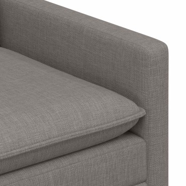 vidaXL Σετ Καναπέ 2 τεμ. Taupe Ύφασμα 196x81x87,5cm  Διθέσιος