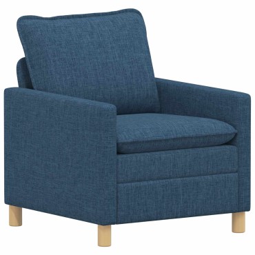vidaXL Σετ Καναπέ 2 τεμ. Μπλε Ύφασμα 196x81x87,5cm  Διθέσιος