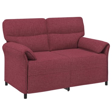 vidaXL Σετ Καναπέ 2 τεμ. Κόκκινο Ύφασμα 138x83x95cm  Διθέσιος