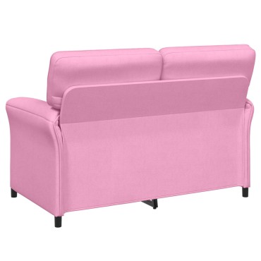 vidaXL Σετ Καναπέ 2 τεμ. Ροζ Ύφασμα 138x83x95cm  Διθέσιος