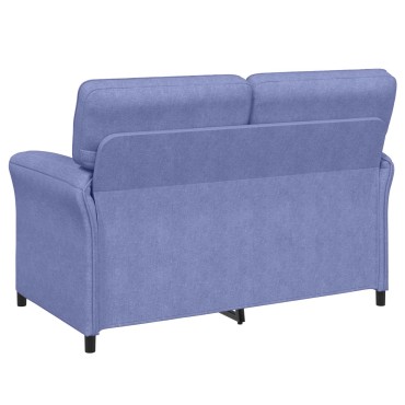vidaXL Σετ Καναπέ 2 τεμ. Μπλε τζην Ύφασμα 138x83x95cm  Διθέσιος
