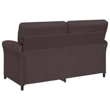 vidaXL Σετ Καναπέ 2 τεμ. Σκούρο Καφέ Ύφασμα 158x83x95cm  Διθέσιος