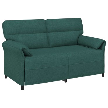 vidaXL Σετ Καναπέ 2 τεμ. Σκούρο Πράσινο Ύφασμα 158x83x95cm  Διθέσιος