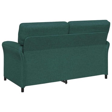 vidaXL Σετ Καναπέ 2 τεμ. Σκούρο Πράσινο Ύφασμα 158x83x95cm  Διθέσιος