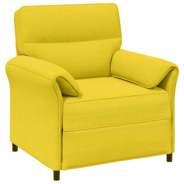 vidaXL Σετ Καναπέ 2 τεμ. Απαλό Κίτρινο Ύφασμα 158x83x95cm  Διθέσιος