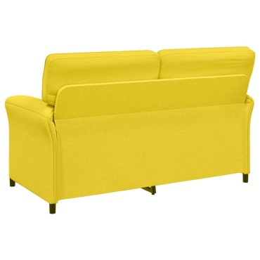 vidaXL Σετ Καναπέ 2 τεμ. Απαλό Κίτρινο Ύφασμα 158x83x95cm  Διθέσιος