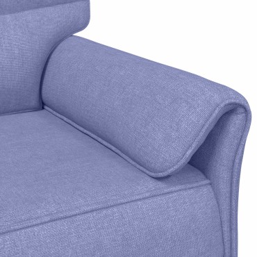 vidaXL Σετ Καναπέ 2 τεμ. Μπλε τζην Ύφασμα 158x83x95cm  Διθέσιος