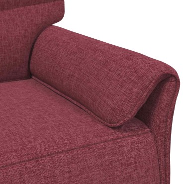 vidaXL Σετ Καναπέ 2 τεμ. Κόκκινο Ύφασμα 198x83x95cm  Διθέσιος