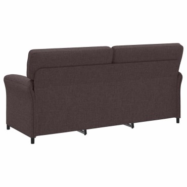 vidaXL Σετ Καναπέ 2 τεμ. Σκούρο Καφέ Ύφασμα 198x83x95cm  Διθέσιος