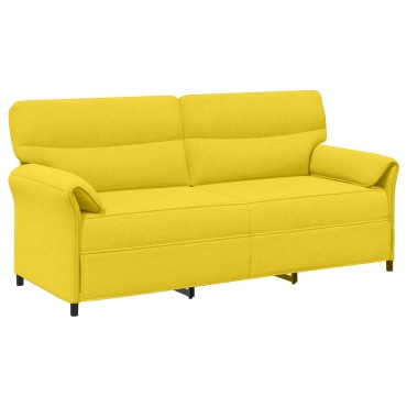 vidaXL Σετ Καναπέ 2 τεμ. Απαλό Κίτρινο Ύφασμα 198x83x95cm  Διθέσιος