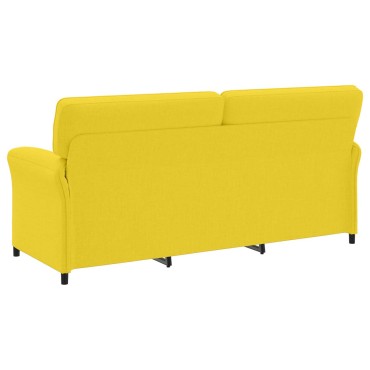 vidaXL Σετ Καναπέ 2 τεμ. Απαλό Κίτρινο Ύφασμα 198x83x95cm  Διθέσιος