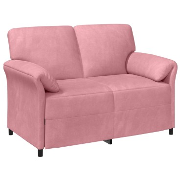 vidaXL Σετ Καναπέ 2 τεμ. Ροζ Βελούδο 138x83x95cm  Διθέσιος