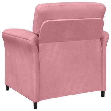 vidaXL Σετ Καναπέ 2 τεμ. Ροζ Βελούδο 138x83x95cm  Διθέσιος