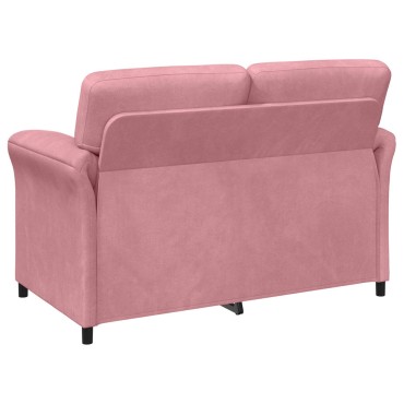 vidaXL Σετ Καναπέ 2 τεμ. Ροζ Βελούδο 138x83x95cm  Διθέσιος