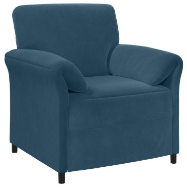 vidaXL Σετ Καναπέ 2 τεμ. Μπλε Βελούδο 138x83x95cm  Διθέσιος