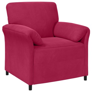 vidaXL Σετ Καναπέ 2 τεμ. Κόκκινο Βελούδο 158x83x95cm  Διθέσιος