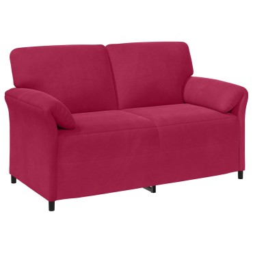vidaXL Σετ Καναπέ 2 τεμ. Κόκκινο Βελούδο 158x83x95cm  Διθέσιος