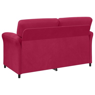vidaXL Σετ Καναπέ 2 τεμ. Κόκκινο Βελούδο 158x83x95cm  Διθέσιος