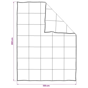 vidaXL Σετ Παπλώματος και Σαπουνιού Κρεβατιού 2 τμχ. 135 x 200 cm