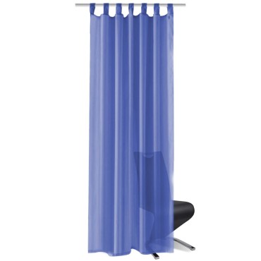 vidaXL Κουρτίνες Βουάλ 2 τεμ. Μπλε Ρουά 140x175cm