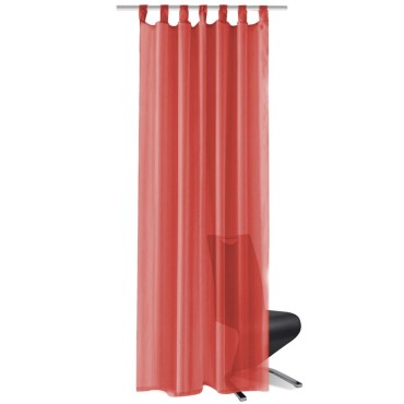 vidaXL Κουρτίνες Βουάλ 2 τεμ. Κόκκινες 140x225cm