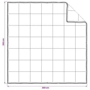 vidaXL Σετ Παπλωμάτων 3 τμχ. 200 x 200 cm Όλες οι εποχές Μπαμπού Λευκό